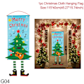 Miniatyrbillede 1 af 9: 1 STK Jule Veranda Dør Banner Julemand Snemand Glædelig Jul Hængende Flag Julepynt Til Boligindretning Navidad G04 christmas tree