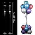 Miniatyrbillede 1 af 11: 7/11/19 Rør Ballonholder Balloner Stativ Søjle Konfetti Ballon Børnefødselsdag Baby Shower Bryllupsdekoration Forsyninger 2set 7tube stand C