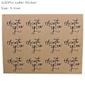 Miniatyrbillede 1 af 11: 100 stk. Gennemsigtige plastikposer til slik, slikkepinde, kager, indpakning, cellofanposer, jule-, bryllups-, fødselsdagsfest, gavepose 100pcs label sticker7