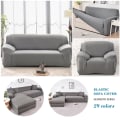 Miniatyrbild 2 av 11: Elastiskt enfärgat sofföverdrag Stretch Tight Wrap Allomfattande sofföverdrag för vardagsrum funda soffa Sofföverdrag Fåtöljöverdrag Color 25 2-seater 145-185cm