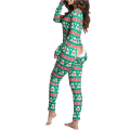 Miniatyrbild 3 av 11: Julpyjamas Matchande Familjepyjamas Mode Pyjamas för Kvinnor Knäppta Vuxenpyjamasar Loungewear Ny Design Loungekläder Hemmakläder style 2 L