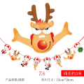 Miniatyrbild 10 av 11: Juldekoration Tecknad Papper Hängande Flagga Färgglada Flaggor Julhelg Scen Atmosfär Layout Jul Papper Hängande Flagga Z10
