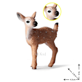 Miniatyrbilde 2 av 10: Simulering Skog Hjort Figurer Elg, Elg, Rein, Alpakka, Sika Hjort Actionfigurer Dyremodell Dekor Kaketopper Leker Toy Figures 3
