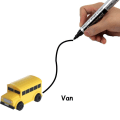 Miniatyrbilde 10 av 11: Magiske sporleker induktiv tankbil modellbil robot pingvin som følger linjen du tegner intelligensutvikling barneleke Drilling Car