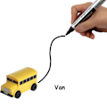 Miniatyrbillede 10 af 11: Magiske spor legetøj induktiv tank bil model bil robot pingvin følger linje du tegner intelligens udvikling børnelegetøj Fire Truck