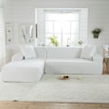 Miniatyrbillede 1 af 11: Solid hjørnesofa betræk sofa overtræk elastisk materiale sofa beskyttelse til kæledyr chaiselong betræk L form sofa lænestol color 1 3-seat 190-230cm 1pc