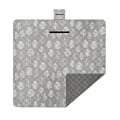 Miniatyrbilde 1 av 8: Utendørs Campingmatte Piknikpledd Vanntett Matte Maskinvaskbar Bærbar Reise Strandpledd Sammenleggbar Piknik Strandmatte 2*2M gray leaves