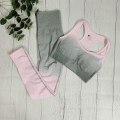 Pikkukuva 6 / 11: Joogasetti Rintaliivit ja Leggingsit Fitness-urheiluvaatesetti Naisille Lightgrey set M