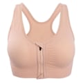 Pikkukuva 1 / 11: Joogaliivit Naisille Iskunkestävät Kuntosalipaita Urheiluliivit Vetoketjullinen Iso Nainen Push Up Rintaliivit Urheiluvaatteet Rose Red M