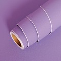 Pikkukuva 1 / 5: Itseliimautuva marmoritapetti, kuori ja kiinnitä -tarrat, matta vaaleanvioletti 40cm x 2m Matte Light Purple 40cm x 2m