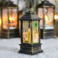 Miniatyrbilde 11 av 11: Jul Stormlykt Lysestake Lampe Liten Nattlampe Gammel Snømann Dekor Liten Nattlampe Skrivebordsdekorasjon Large bronze deer