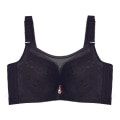 Miniatyrbilde 2 av 3: Full Coverage BH for Kvinner Pluss Størrelse Blonde BH med Mesh E F Cup Push Up Undertøy Purple 42F