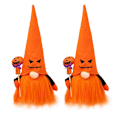 Pikkukuva 1 / 8: Hattu irvistys Vanha mies Hehkuva Rudolph Pehmolelu Kääpiönukke Halloween Lahja Lapsi Poika Tyttö Joulunukke Kodin Sisustus Makuuhuone Orange2pcs