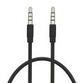 Miniatyrbilde 5 av 11: 4-polet Aux-kabel 3,5 mm hann til hann Jack-lydkabel Nikkelbelagt plugg Stereo lydkabel for hodetelefoner Høyttaler MP3/4 CD-spiller Orange 1M