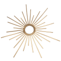 Miniatyrbilde 9 av 11: Gull Spike Halo Krone Hodeplagg Fairy Lolita Kvinner Solstråle Alv Bryllup Brude PLAST ZIP TIE Wrap Hårbånd Hodeplagg A Gold