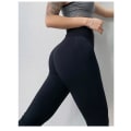 Miniatyrbild 5 av 6: Yogabyxor Fitness Hög Midja Leggings Magekontroll Träning Löpning Aktiva Kläder GRAY S/M