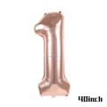 Miniatyrbilde 3 av 11: Rose Gull Party Engangsservise Tallerken Nummer Ballong Jente Bursdagsfest Bryllupsdekor Voksen Feiring Baby Shower Dekor tablecloth