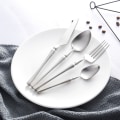 Miniatyrbilde 10 av 11: Bestikksett i rustfritt stål Gullbestikk Vestlig mat Bestikk Servise Julegave Gafler Kniver Skjeer Overseas red gold
