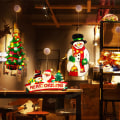 Miniatyrbilde 2 av 11: LED Vegghengende Sugekopplampe Julebutikk Vindusdekorasjonslampe Høytidsstemningslys No. 3 combination