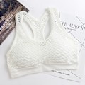Pikkukuva 4 / 5: Joogaliivit Verkkokangas Urheiluliivit Avoimet Pehmustetut Juoksuliivit Naisille Red Free Size