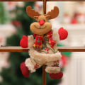 Miniatyrbilde 1 av 11: Juledukker Julenissen Snømann Elg Leker Julefigurer Rød Juletrepynt Juledekorasjoner Til Hjemmet dancing elk