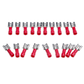 Miniatyrbild 5 av 11: 100/50 st 2,8 mm 4,8 mm 6,3 mm Isolerad Tätnings Spade Kabelsko Hona Krympterminaler Elektrisk Krympterminal Set 4.8mm Red 100PCS