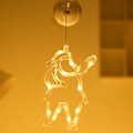 Miniatyrbilde 6 av 11: LED Juledekorasjonslys Vindus-sugekopp Lys Klokke Juletre Elg Julearrangement Feststemningslys Christmas tree