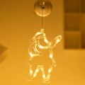 Miniatyrbilde 6 av 11: LED Juledekorasjonslys Vindus-sugekopp Lys Klokke Juletre Elg Julearrangement Feststemningslys Snowflake