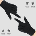 Miniatyrbilde 3 av 9: Vinter Touch Screen Hansker for Menn Kvinner Full Finger Imitert Ull Varm Elastisk Strikkede Votter Tykke Hekle Votter Black One Size