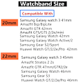 Miniatyrbilde 4 av 11: 20mm/22mm silikonrem for Amazfit GTS/2/2e/GTS2 Mini/GTR 42mm/47mm/GTR2/2e/stratos 2/3 Sport Watch Bracelet Amazfit bip reim black Coal black 20mm watch band