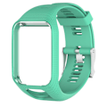 Pikkukuva 6 / 11: Silikoninen vaihtoranneke TomTom Multi-Sport /Runner2/3 -kelloon Black red