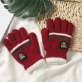 Miniatyrbild 1 av 11: Barnhandskar Vinter Fullfingerhandskar Stickade Mjuka Barnvantar 5-10 År Pojkar Flickor Handskar Tjocka Håll Värmen Hösthandske A(5-10 years)