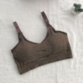 Pikkukuva 4 / 8: Joogaliivit Push Up Urheilutoppi kuntoiluun, iskunkestävä juoksuun, kuntosalille naisille Caramel Colour Free Size