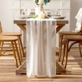 Miniatyrbillede 9 af 11: Chiffon bordløber hvid bryllup simpel hotelbord Fest festdekoration dug Bordløber Grape purple 73*180cm