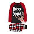 Miniatyrbillede 1 af 7: Julepyjamas Matchende Familie Pyjamassæt Tegneserie Voksen Børn Tøj Top + Stribede Bukser Jule Nattøj Sæt Daddy XL