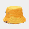 Miniatyrbilde 9 av 11: Dame bøttehatt Ring Søt Dame Flat Mote Svart Bob Hatt Hip Hop Fiskehatt Sommer Panama Fisker Streetwear Ny Hatt gray One Size