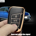 Miniatyrbillede 5 af 8: Nyt TPU Bilnøgle Etui Cover Taske Til Passat B8 Magotan Til Skoda Superb A7 Kodiaq Seat Skal Fob White