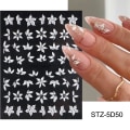 Miniatyrbild 11 av 11: 5D Halloween Nageldekaler Spindelväv Skräckögon Ansikte Pumpa Nageldekaler Präglade Designer Sliders Folier Manikyr TRSTZ-5D STZ-5D60