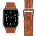 Miniatyrbilde 3 av 8: Lærreim for Apple Watch-rem 44mm 40mm 38mm 42mm iWatch Single tour armbånd Apple Watch 5 4 3 se 6 25 stip orange 42mm or 44mm