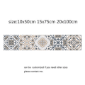 Miniatyrbillede 11 af 11: Mosaikfliseklistermærker i arabisk stil til stue, køkken, retro 3D vandtæt vægmaleri, badeværelsesindretning, DIY selvklæbende tapet 5 10x50cm