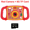 Miniatyrbilde 9 av 11: Videokamera leketøy for barn, digitalkamera for barn, fotokamera, barnekamera, jenteleke, barnebursdags- og julegave til jente og gutt Pink Camera 16G Card