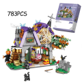 Miniatyrbild 7 av 10: LOZ Kreativ MINI Halloween Stuga Hus Byggkloss MOC Pumpavagn Glad Halloween Dekoration Klossar Pojkar Barn Leksaker Gåvor Model A no box