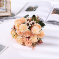 Miniatyrbillede 7 af 11: 15 blomsterhoved silkehortensia kunstig blomst hvide bryllupsblomster lille buket falsk blomst fest DIY dekoration A4