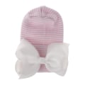 Pikkukuva 1 / 11: Vauvan Talvihattu Pipo Kaksinkertainen Paksu Rusettihattu Vauvan Uusi Sairaalahattu #6 white knot pink hat Average size
