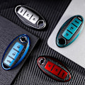Pikkukuva 5 / 11: Nahkainen TPU-auton avaimenperäkotelo Nissan Leaf Micra Qashqai J11 J10 X Trail T32 Versa Note Patrol -avaimenperäkotelon lisävarusteille 3 - 2 Red