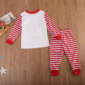 Miniatyrbild 3 av 4: Julpyjamas Matchande Familj Pyjamas Vinter Varm Barn Vuxen Söt Jultomte Brevtryck Pyjamasset Sovkläder Nattkläder KID S