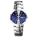 Miniatyrbillede 1 af 11: Automatisk Quartz Ikke-Mekanisk Wolfram Stål Farve Stålbånd Parur Lysende Kalender Herre og Dame Vandtæt Studenterur Silver Streak blue men's