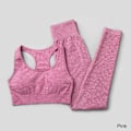 Miniatyrbild 6 av 11: Yoga Set Träningskläder Sportkläder Gym Kläder Fitness Leggings Toppar För Kvinnor 3 pcs set wine red M
