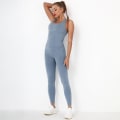 Miniatyrbilde 4 av 11: Europeisk og amerikansk sømløs sexy ferskenrumpe yoga-body Quick-Drying Fitness Sports Ryggformende yogaklær i ett stykke 6205 jumpsuit-Army Green S