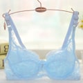 Miniatyrbild 6 av 7: Dam Spets BH Djup V Push Up BH Formande Vadderad BH Underkläder Broderi Lingerie Plus Size BH White 38C